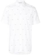 Neil Barrett Chevron Print Shirt - White