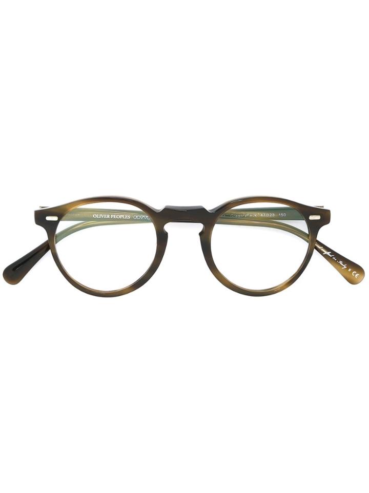 Oliver Peoples 'gregory Peck' Glasses - Nude & Neutrals