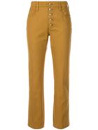 Tory Burch Button Front Denim - Brown