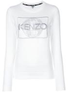 Kenzo - Branded Sweater - Women - Cotton/polyester - S, White, Cotton/polyester