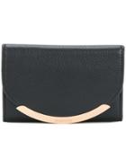 See By Chloé Gold Tone Foldover Purse - Black
