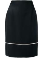Jean Louis Scherrer Pre-owned 1990's Contrast Stripe Detail Skirt -