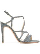 Alexandre Birman Glitter Strappy Sandals - Metallic
