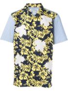 Comme Des Garçons Shirt Floral And Stripe Print Shirt