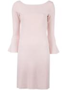 Twin-set Bell Sleeve Dress, Women's, Size: Small, Pink/purple, Viscose/polyamide