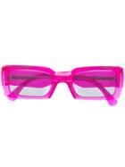 Retrosuperfuture Sacro Rectangular Frame Sunglasses - Pink
