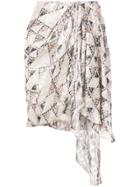 Isabel Marant Knotted Side Skirt - Neutrals