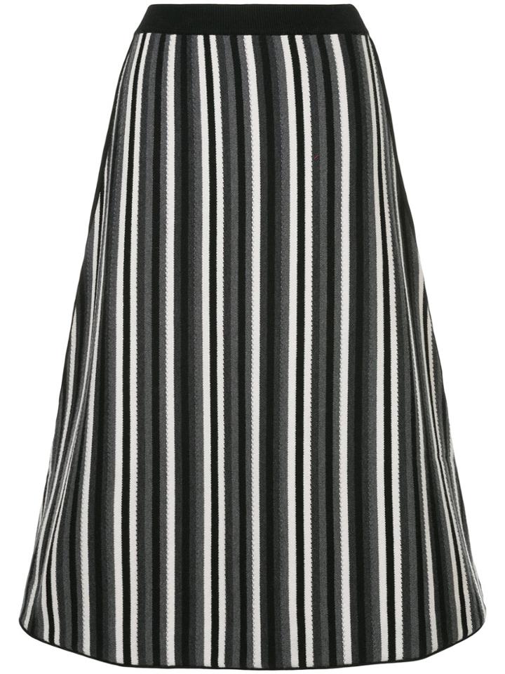 Antonio Marras Knitted Stripe Skirt - Black