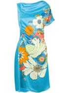 Peter Pilotto Floral Design Shift Dress - Blue
