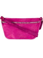 Guidi Hobo Shoulder Bag - Pink & Purple