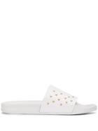 Versace Jeans Studded Sliders - White