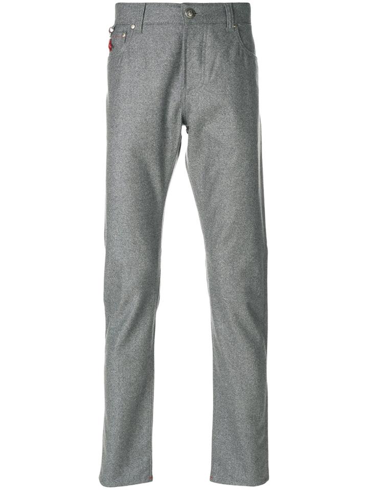 Isaia Straight-leg Suit Trousers - Grey