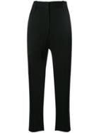 Victoria Victoria Beckham Cropped Trousers - Black