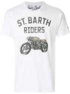 Mc2 Saint Barth Motorbike Print T-shirt - White