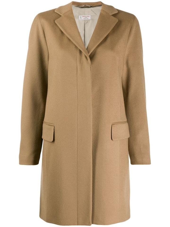 Alberto Biani Concealed Front Coat - Neutrals