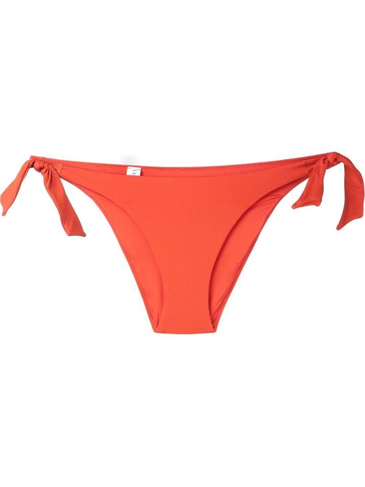 La Perla Cool Draping Bikini Briefs, Women's, Size: 44, Yellow/orange, Polyamide/spandex/elastane