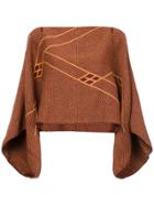Voz Alpaca Hair Crop Top - Red