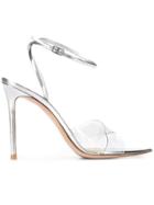 Gianvito Rossi Ankle Strap Sandals - Silver