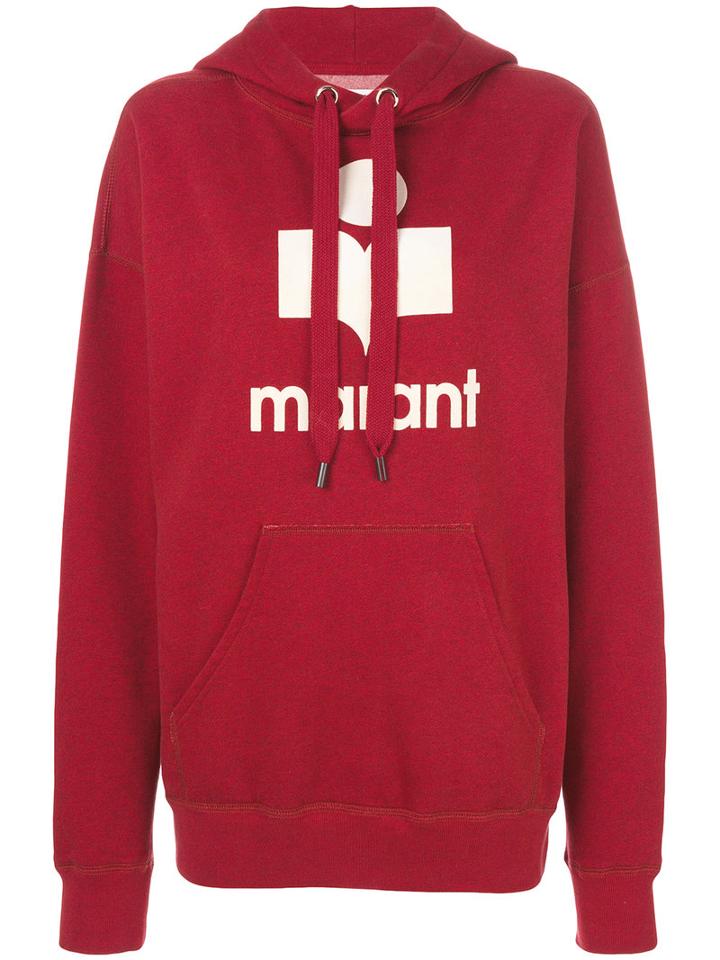 Isabel Marant Étoile - Logo Hoodie - Women - Cotton/polyester - 36, Red, Cotton/polyester