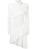Philosophy Di Lorenzo Serafini Diagonal Lace Asymmetric Dress - White