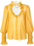 Alexis Scler Ruffled Shirt - Yellow