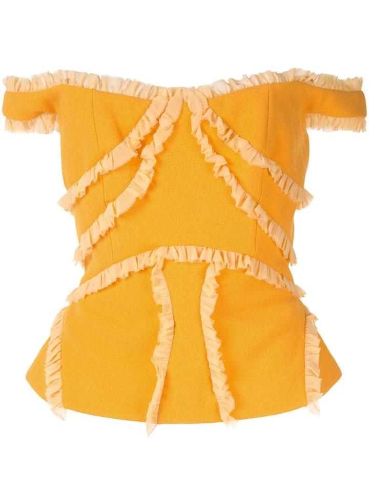 Rachel Gilbert Kiki Off The Shoulder Top - Yellow