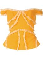 Rachel Gilbert Kiki Off The Shoulder Top - Yellow
