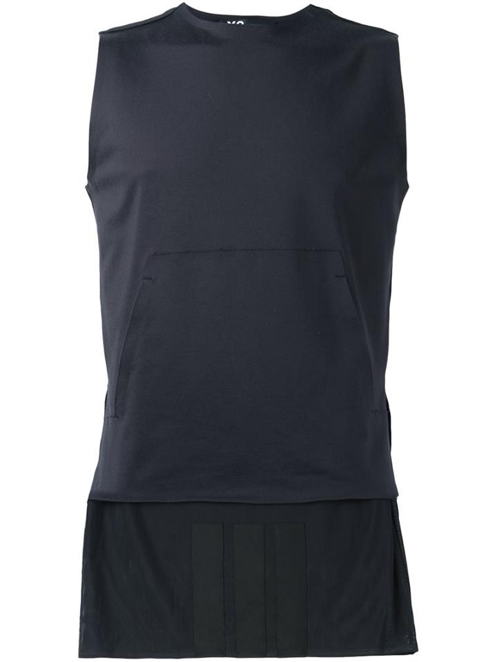 Y-3 Plain Tank Top, Adult Unisex, Size: Xs, Black, Cotton/polyurethane/polyimide