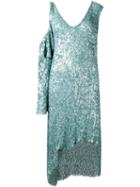Magda Butrym - Bristol Sequin Dress - Women - Silk/polyester - 36, Women's, Green, Silk/polyester