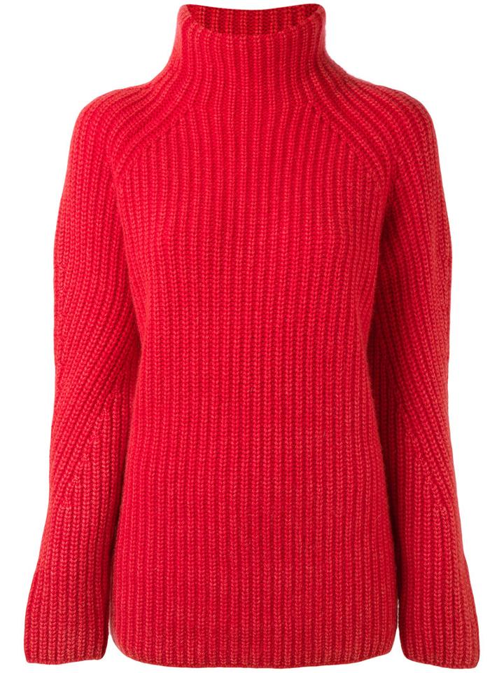 Iris Von Arnim - Polo Jumper - Women - Cashmere - L, Red, Cashmere