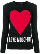 Love Moschino Heart Jumper - Black