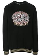 Cavalli Class Tiger Print Sweatshirt - Black