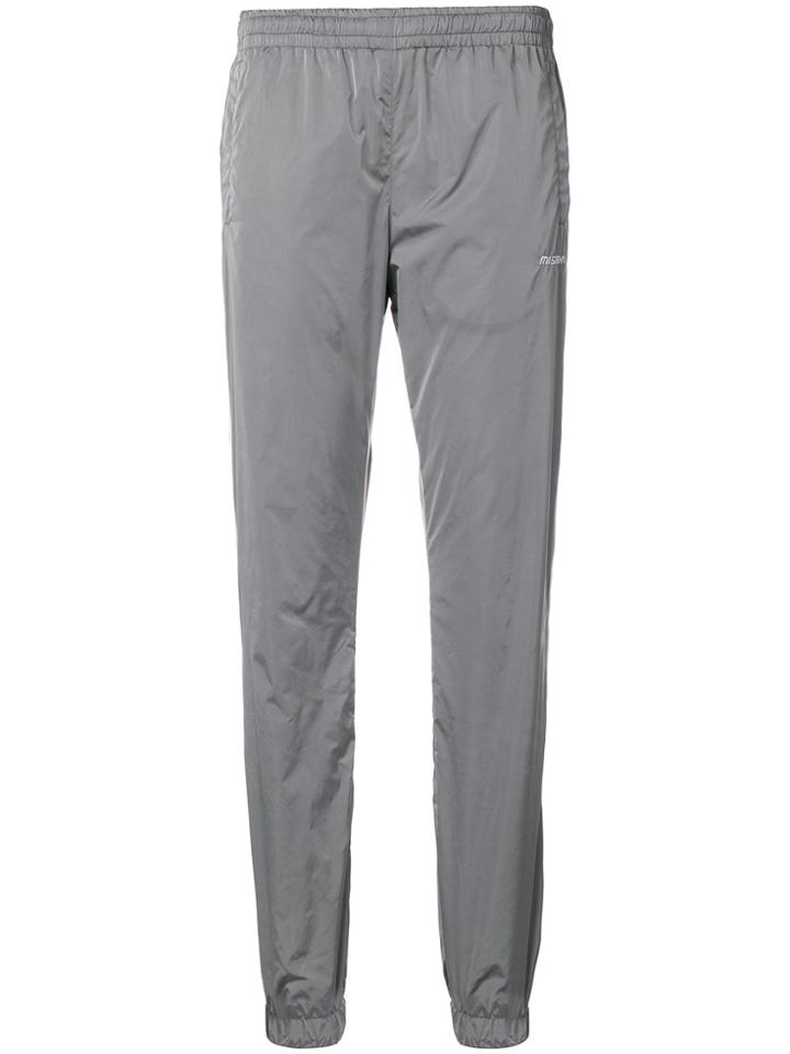 Misbhv Logo Embroidered Track Pants - Grey
