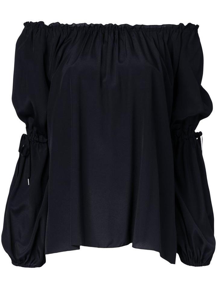 G.v.g.v. Peasant Blouse, Women's, Size: 34, Black, Rayon