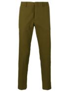 Msgm Striped Side Trousers - Green