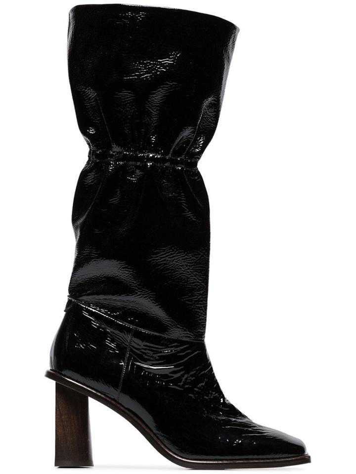 Rejina Pyo Rina 70 Goat Skin Boots - Black
