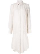 Venroy Oversized Shirt Dress - White