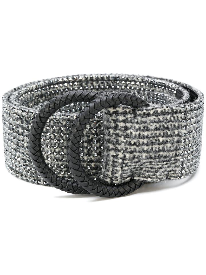 Ermanno Scervino Woven Effect Belt - Metallic