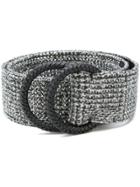 Ermanno Scervino Woven Effect Belt - Metallic