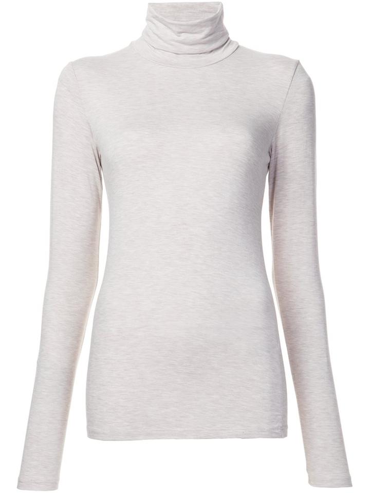 Majestic Filatures Basic Turtleneck Blouse, Women's, Size: Small, Grey, Viscose/spandex/elastane