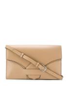 Vivienne Westwood Embossed Logo Shoulder Bag - Neutrals