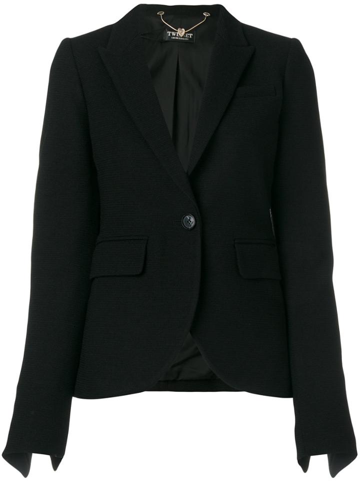 Twin-set Single Button Blazer - Black