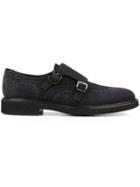 Canali Double Buckle Monk Shoes