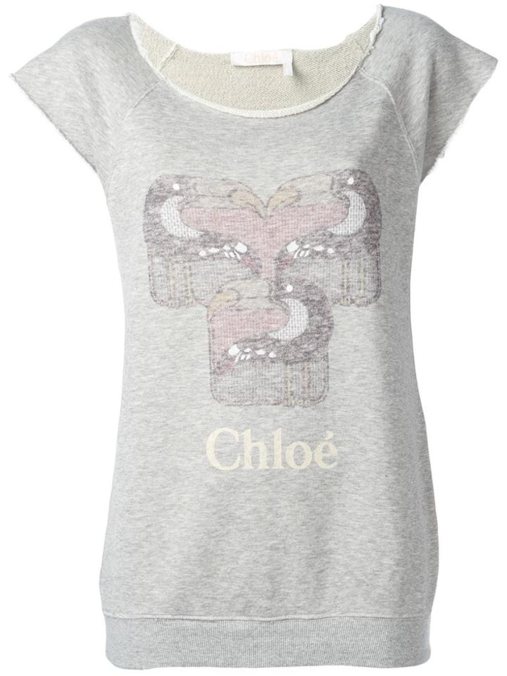 Chloé Raw Edge Toucan Sweatshirt - Grey