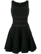 Giambattista Valli Floral Embroidered Mini Dress - Black