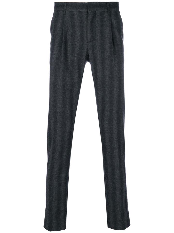 Entre Amis Striped Trousers - Grey