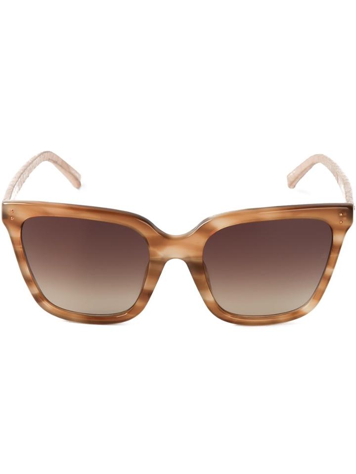 Linda Farrow 'linda Farrow 347' Sunglasses - Brown