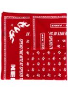 Kenzo - Printed Scarf - Women - Cotton - One Size, Red, Cotton