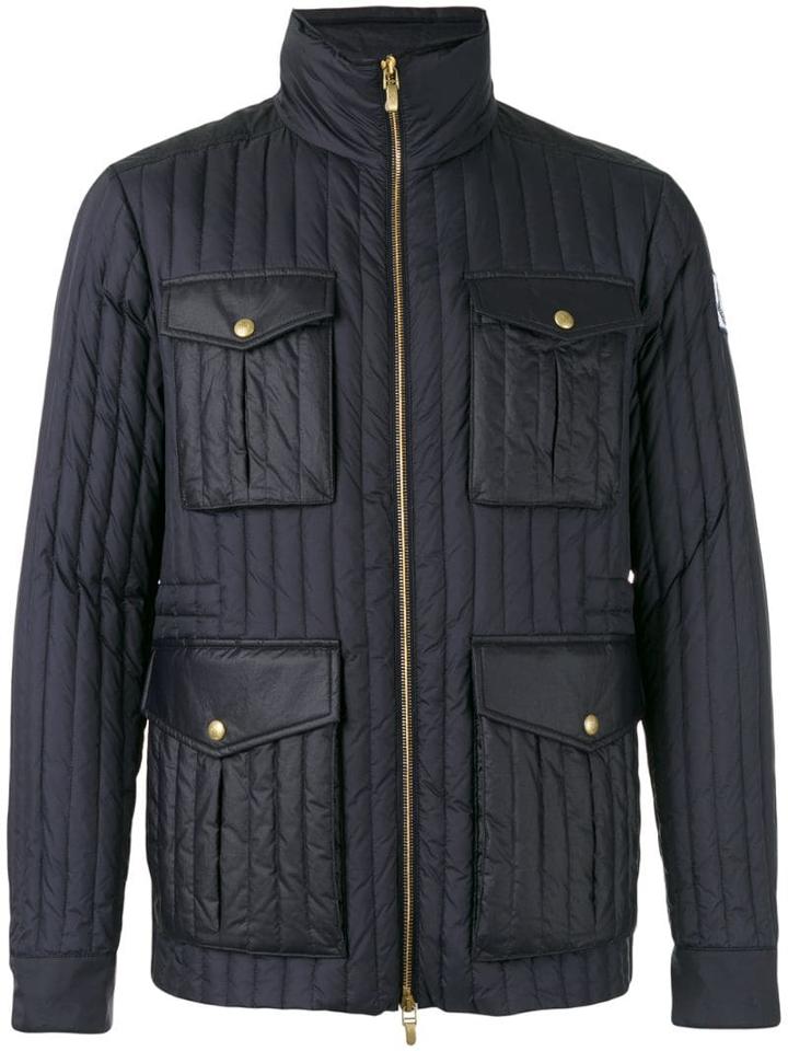 Moncler Zip Up Padded Jacket - Blue