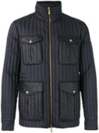 Moncler Zip Up Padded Jacket - Blue